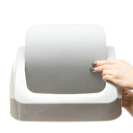 Контейнер для мусора Step 25 л с крышкой-маятником Серый