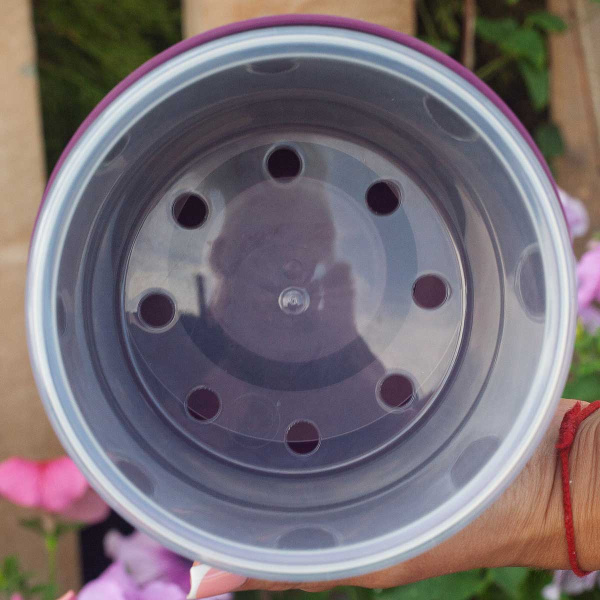 Кашпо Fleurs 2 л Пурпурный КШ-3704 х12 