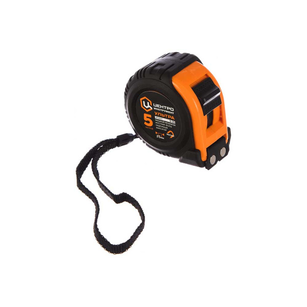 Рулетка УЛЬТРА каучук с фикс магнитная 5МХ25ММ ЦИ