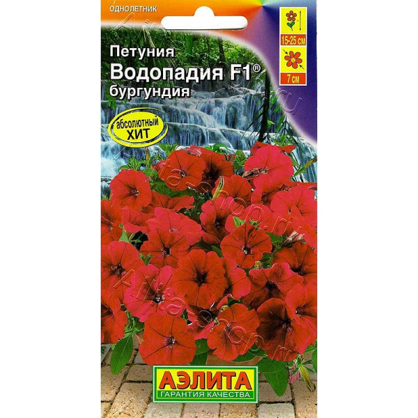 Петуния Водопадия бургундия 5шт Аэлита Ц 
