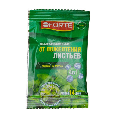Бона Форте Средство 4 в1 от пожелтевшего листа пакет 10 мл х25/75 