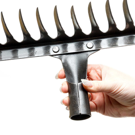 Грабли витые 16-ти зубчатые рельсовая сталь без черенка