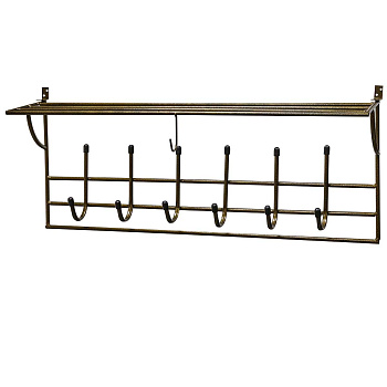 Вешалка настенная Эра 7 рожков Черная г.Тверь