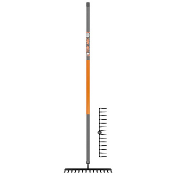 Грабли цельнометаллические 14 зубьев Finland 2042