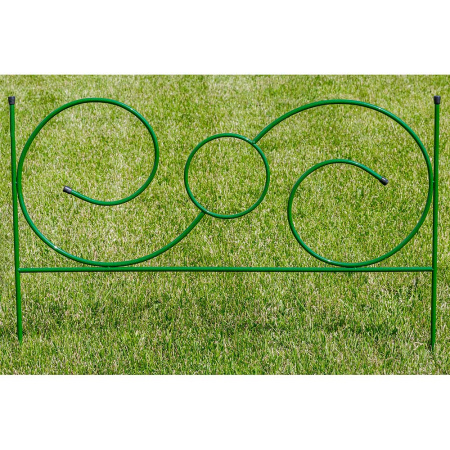 Заборчик декоративный металлический садовый №5 Сюита 0,92*0,59м 5секций(4 метра) САДОВИТА