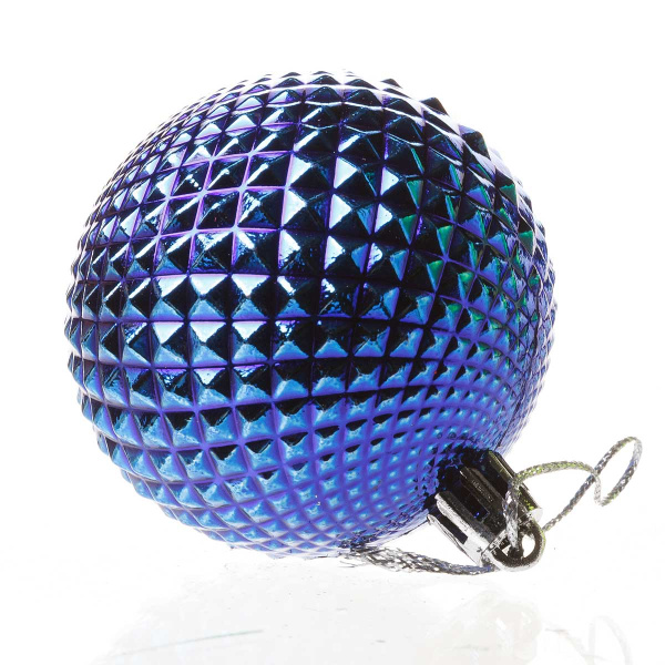 Шар Т101 6шт 6см(фактур.шипы) микс (120)