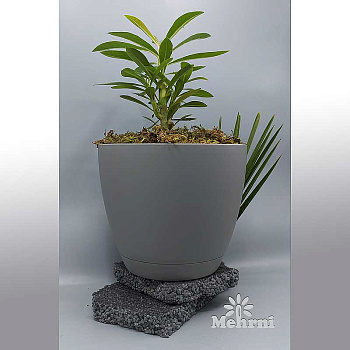 Горшок 0,47л серый 101/10-3 х48 