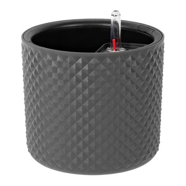 Кашпо автополив ФАСЕТ D180 3,5л Графит М3236 х8 