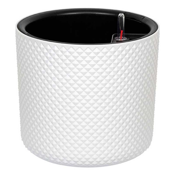 Кашпо автополив ФАСЕТ D280 13,5л Белый М3238 х3 