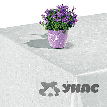 Клеенка 140*20 ДЕКОРАМА 545А (шелкогр,роза,бел)