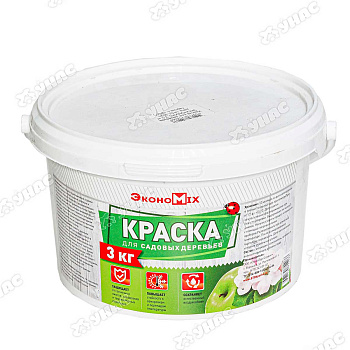 Садовая побелка акрил. ЭконоМикс 3кг (Воронеж) х4