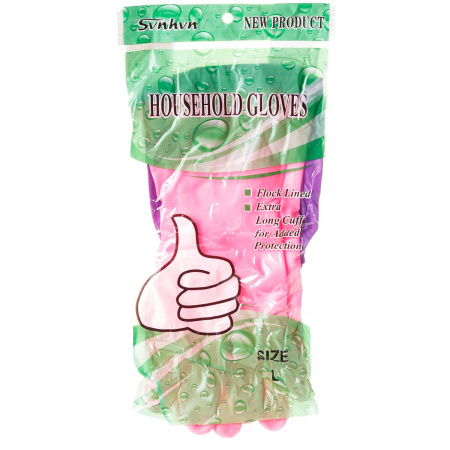 Перчатки резиновые утепленные с удлиненной манжетой NA2336(10)