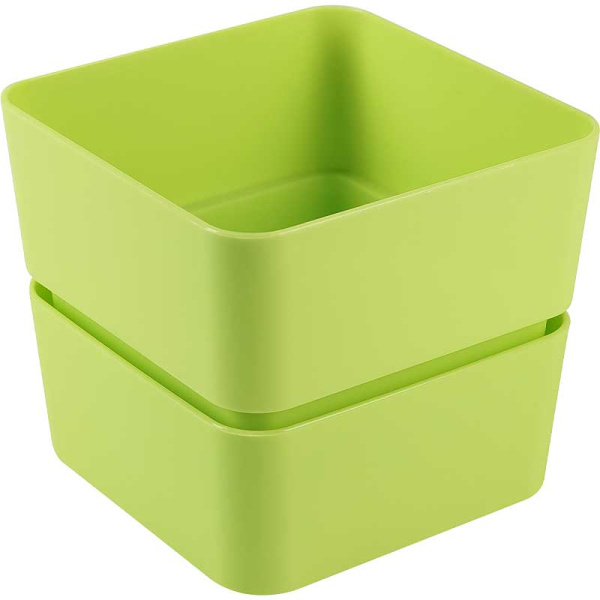 Кашпо Фиори 0,45л Фисташковый КШ-0518 х24 