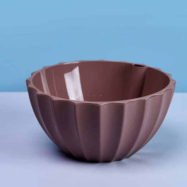 Кашпо "Ракушка" 2,4 л Мокко Пласт Авеню х10 