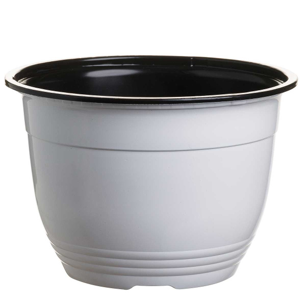 Кашпо подвесное формовка 3,5л белый без подвеса АМИНА х200