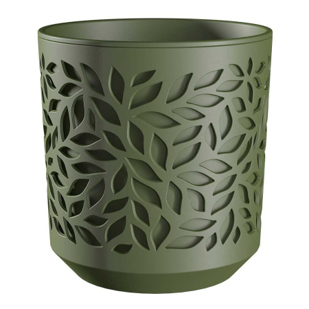 Кашпо Leaves 1,25л Оливка/Оливка 