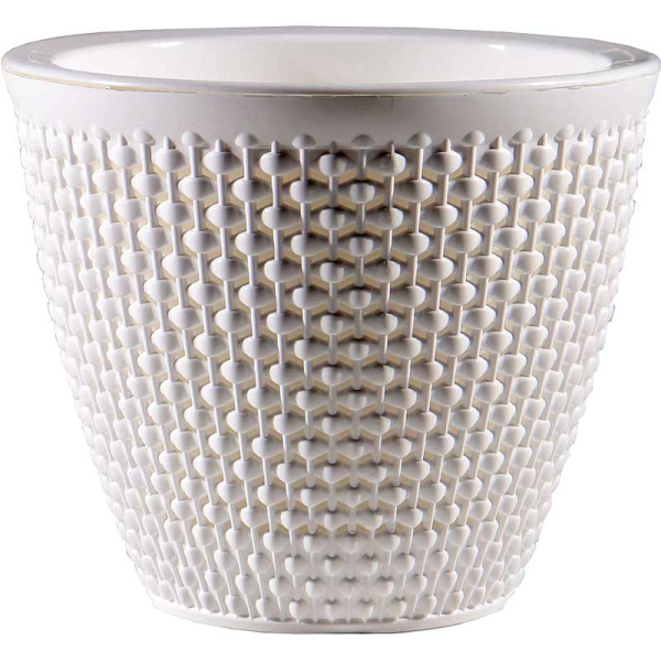 Кашпо Ротанг  3л Белый КШ-7953 ВМС(12) 