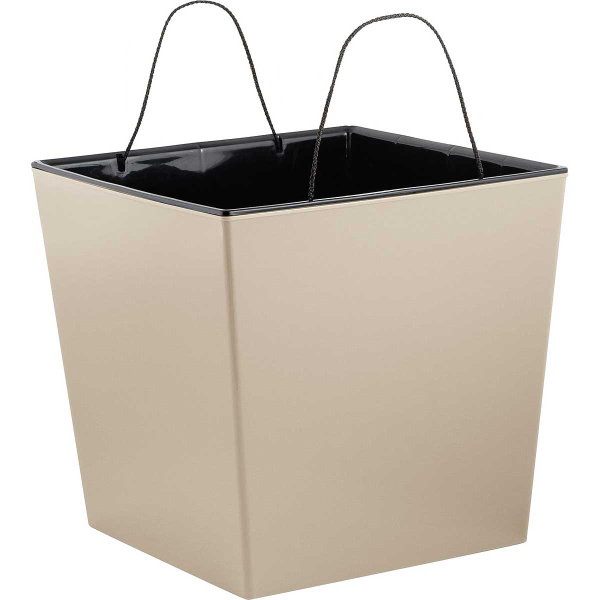 Горшок КУБ 4,2л 177х177мм Калифорнийский миндаль х6 