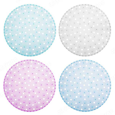 Коврик для раковины d32 см Яблоки ПВХ 4 цвета 462-090