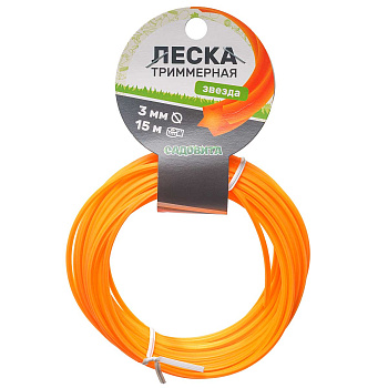 Леска триммерная "Звезда" d3мм 15м САДОВИТА х42