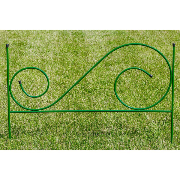 Заборчик декоративный металлический садовый №3 Соната-мини 0,59*0,48м 5секций( 2 метра) САДОВИТА