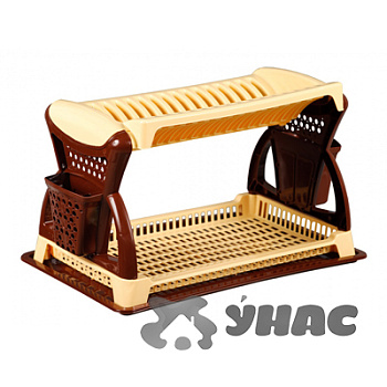 Сушилка для посуды двухъярусная Эльфпласт 065 (8)