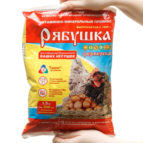 Премикс Рябушка для птиц  1,5 кг Фермерская