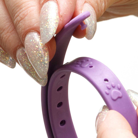 Ошейник 35см 1см, силикон. ЛАЗЕР. 2реж USB NA2646