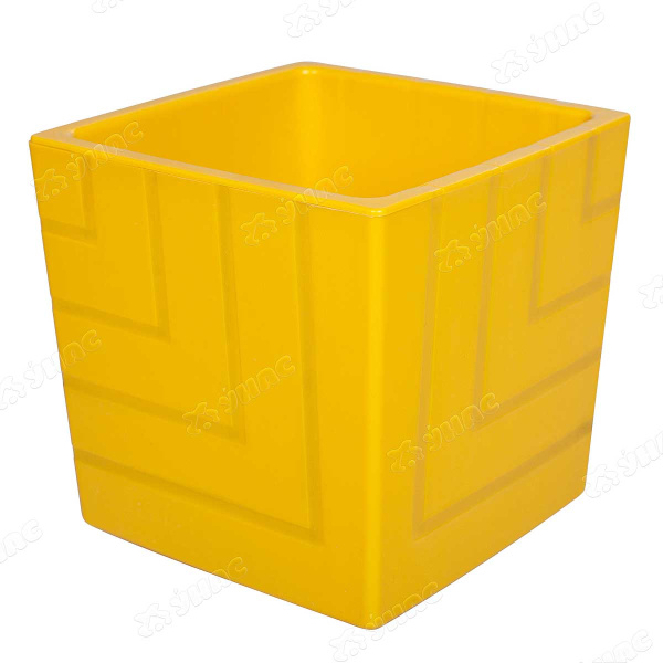 Горшок "Квадро" 3,3л Медовый с вкладкой КB16-34 Ливингрин х8 