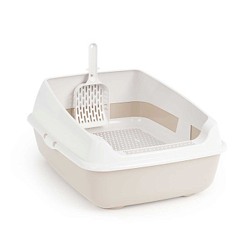 Лоток с сеткой и совком бежевый БШ8575 х4