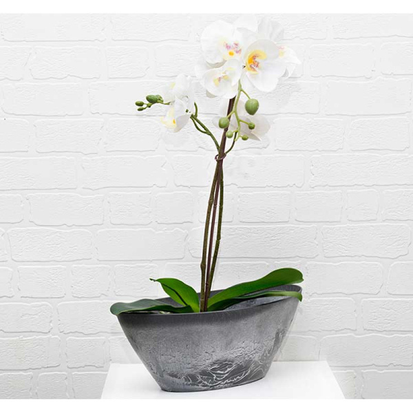 Кашпо МИКРИТ 3,4л Серый М3109 х10 