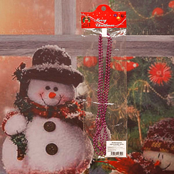 Цепь новогодняя Т178-5 1,8м Шарик d-0.6см фиолетовый х24