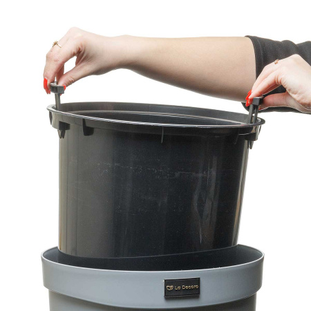 Кашпо БАРХАН 12л Серый жемчуг КШ-0549 х6 