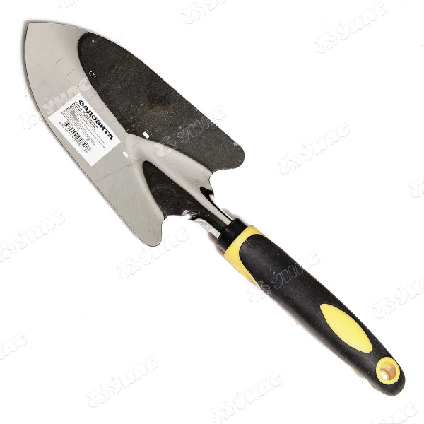 Совок посадочный  (JD6026 1A) нержавеющий с пластиковой ручкой САДОВИТА