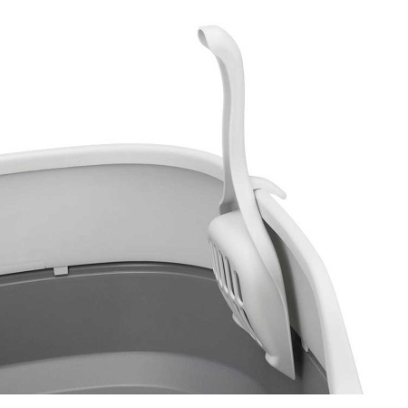 Лоток для кошек высокий борт + совок Смоки М1834 х4