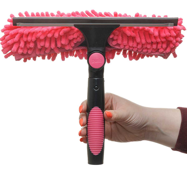 Окномойка 25 см микрофибра телескопическая поворотная ручка NA2600 (50)