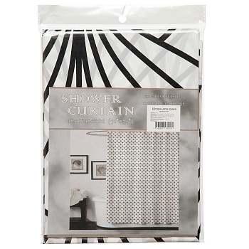 Шторы для ванной 180*180 см с рисунком ПВХ G-9-4 