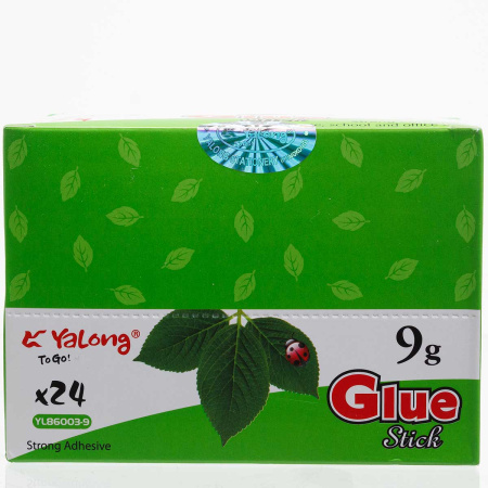 Клей карандаш 9гр Yalong YL86003-9 (цена за 24шт)