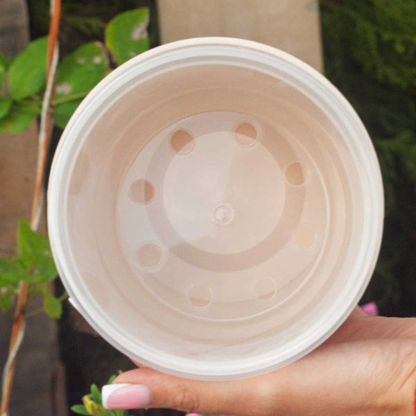 Кашпо Fleurs 1,3 л Пудровый КШ-3679 х18 