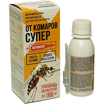 От комаров СУПЕР, 100мл.(флакон) х28 ОКМС100Ф