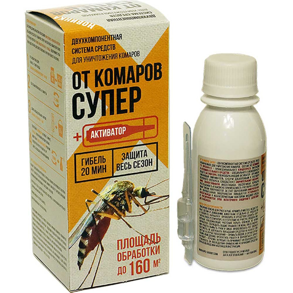 От комаров СУПЕР, 100мл.(флакон) х28 ОКМС100Ф