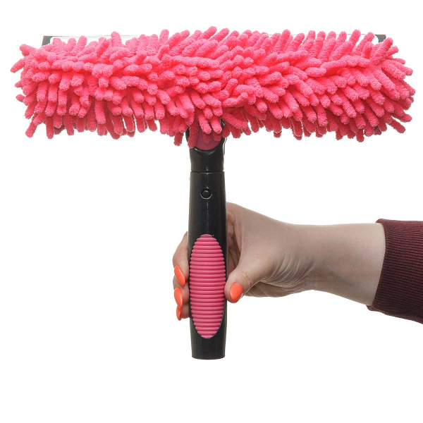 Окномойка 25 см микрофибра телескопическая поворотная ручка NA2600 (50)