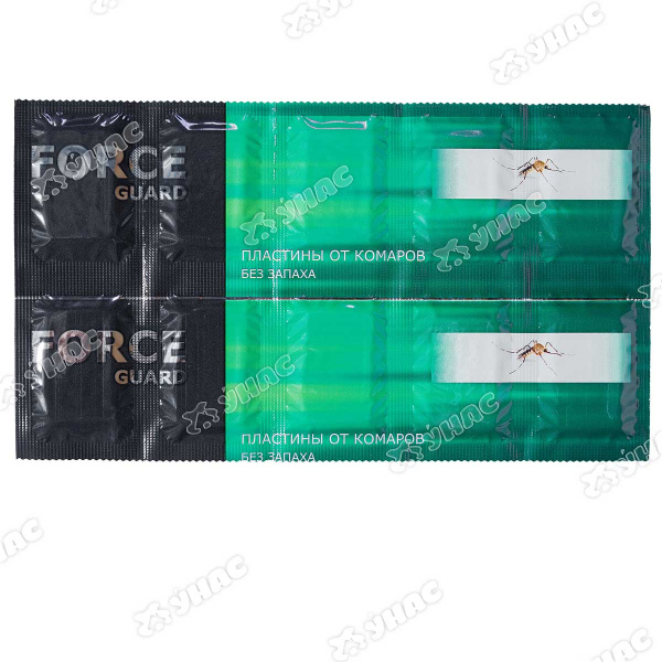 Антикомариные пластины 10 шт зеленый без запаха FORCE