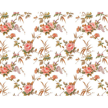 Клеенка н/о 135*20  ПЕРФЕКТ 559/0 (роза,лист)Тверь