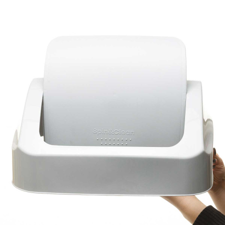 Контейнер для мусора Step 50 л с крышкой-маятником Серый