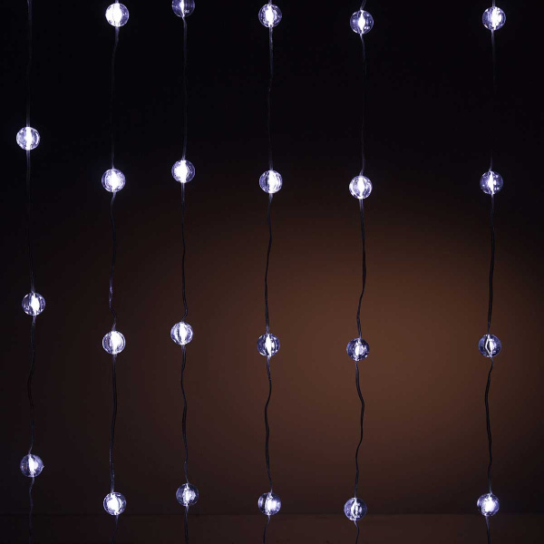 Гирлянда штора LLN-27-1-3  3*1,6м 10н ШАР Т.БЕЛ