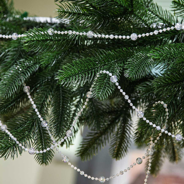 Цепь новогодняя T200-1 2.7 м Шарики прозрачные (288)