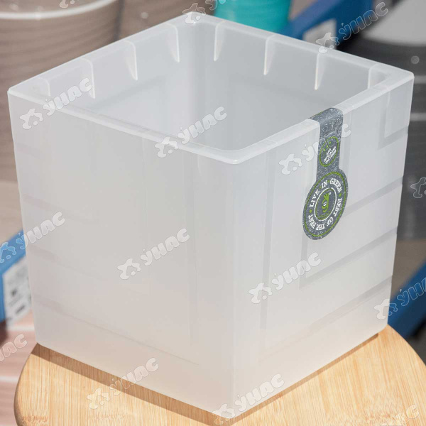 Горшок "Квадро" 3,3л Прозрачный с вкладкой КB16-00 Ливингрин х8 