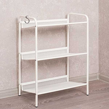 Подставка для обуви 3-х полочная Женева 13 белый ПДОЖ13