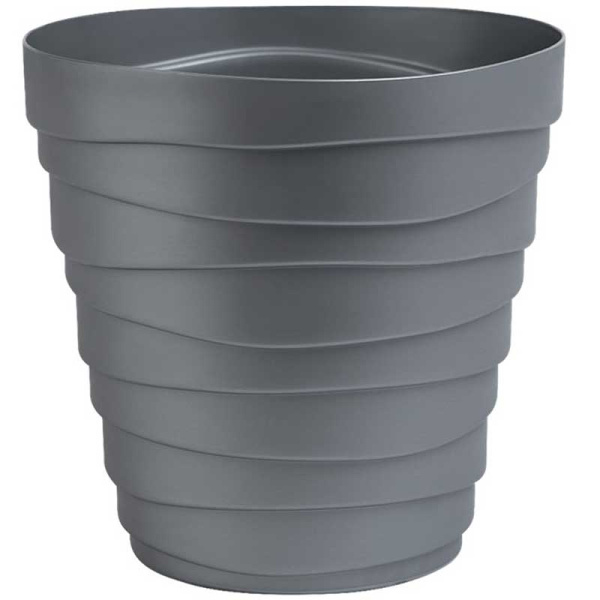 Кашпо БАРХАН 1,4л Серебряный КШ-4388 х30 